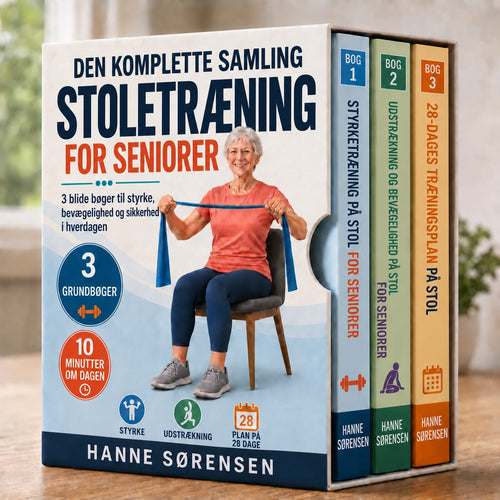 Stoletræning for seniorer 2026 – den komplette samling + 2 bøger i gave