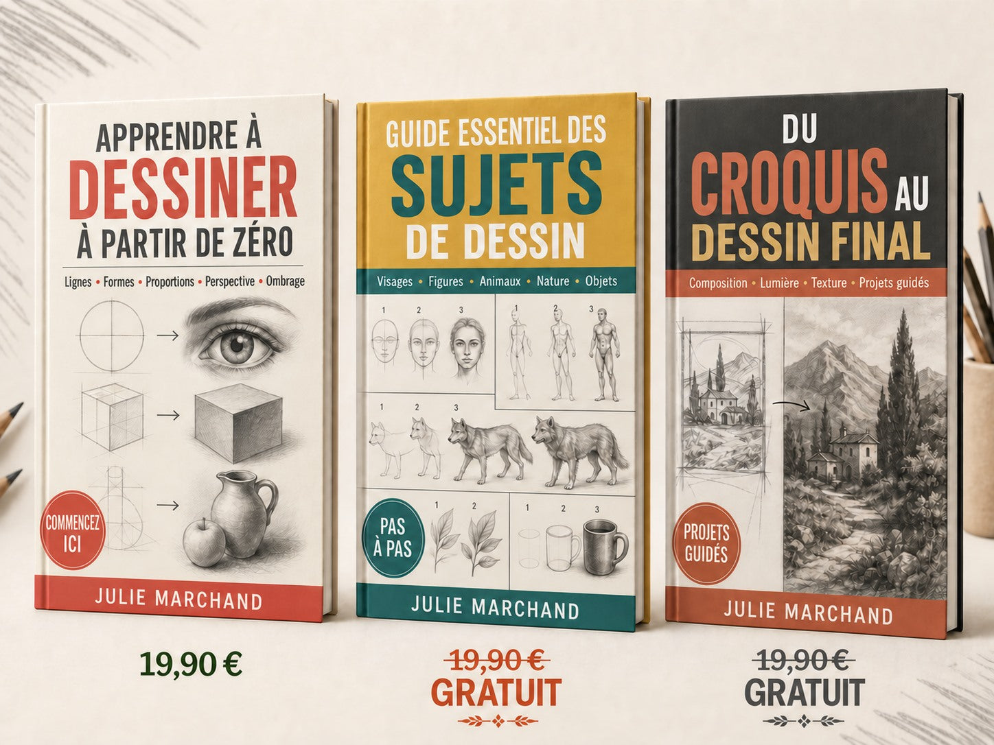 Dessiner pas à pas – la collection complète de dessin