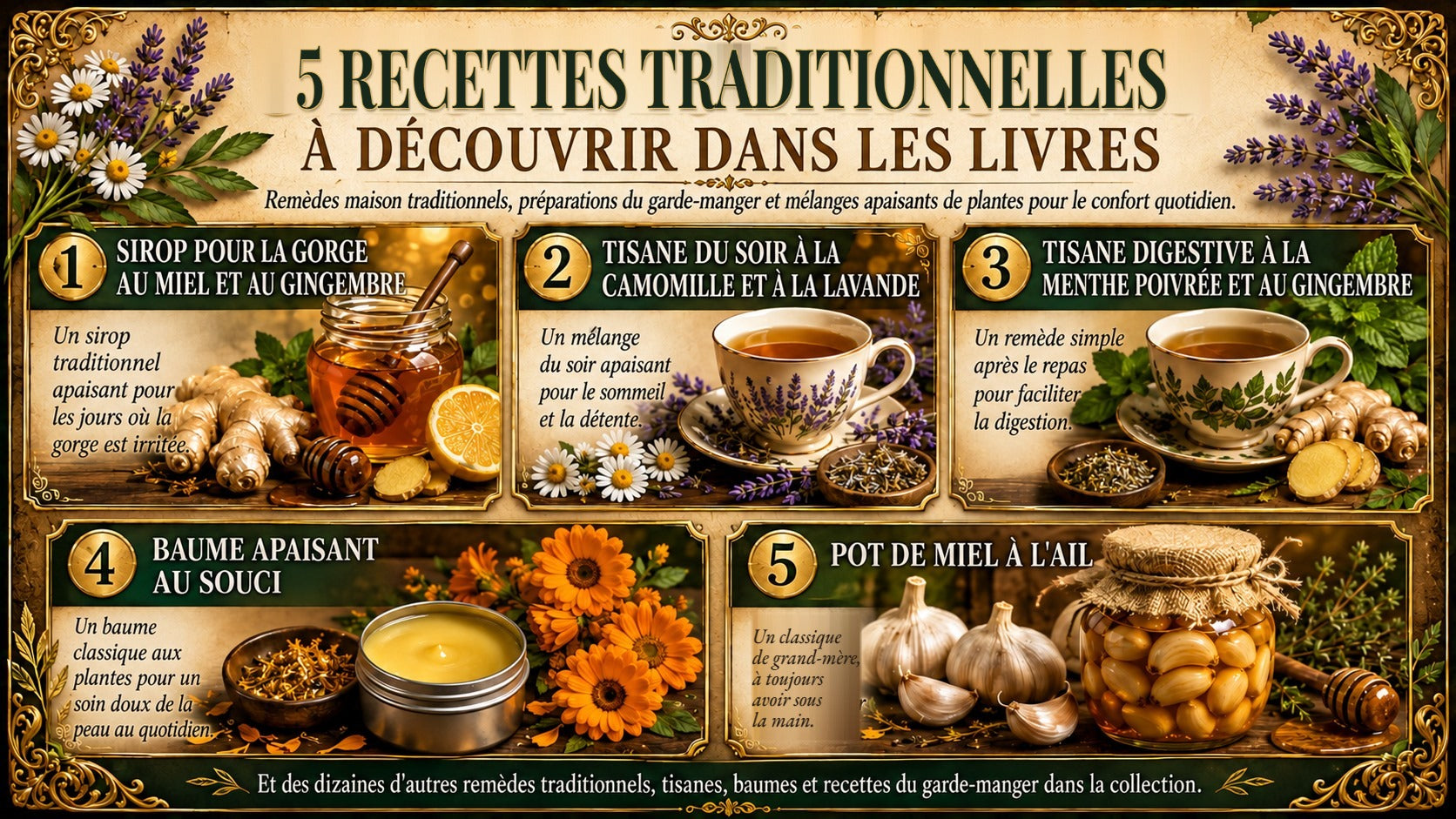 5 recettes traditionnelles à découvrir dans les livres