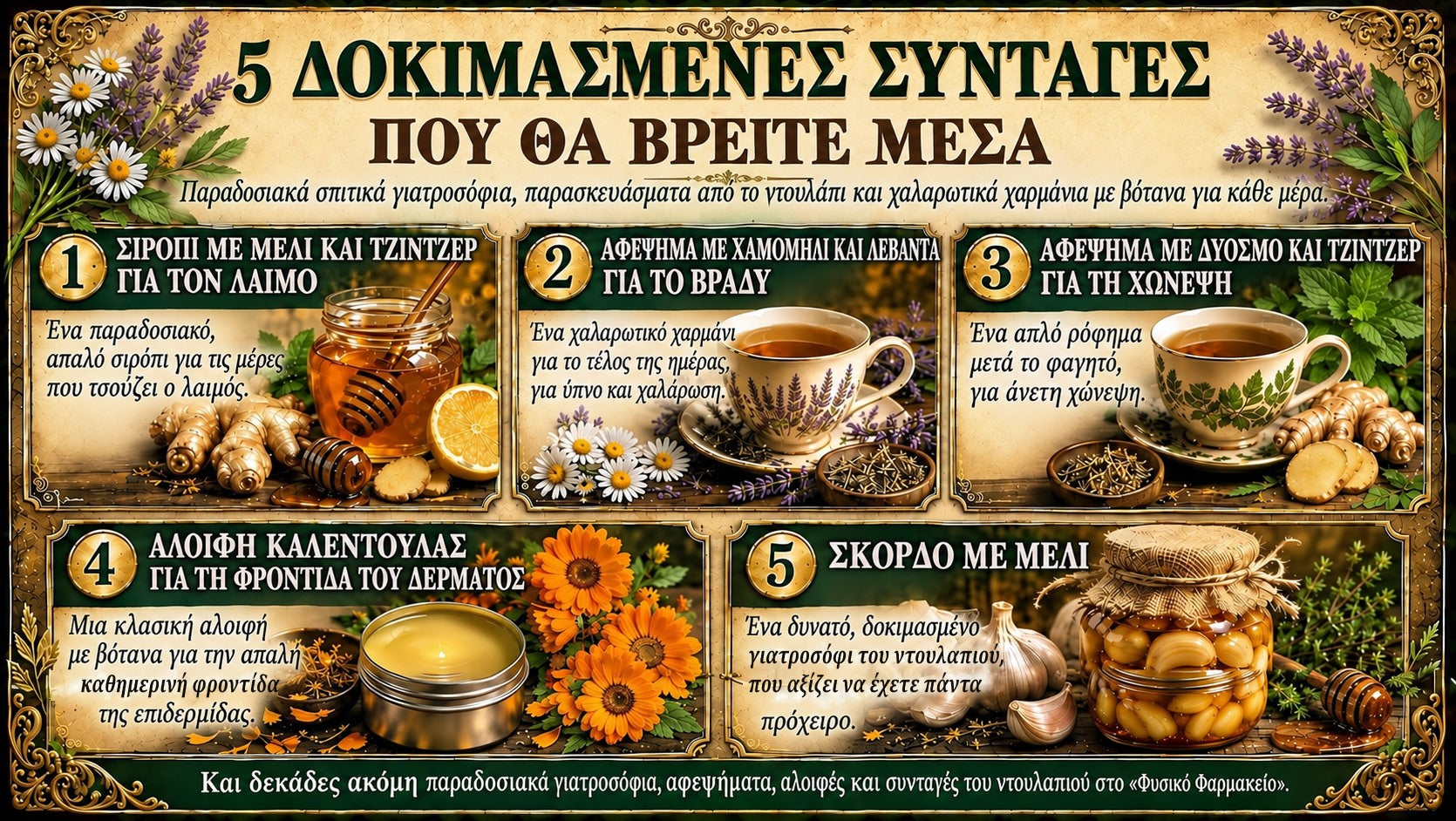 5 δοκιμασμένες συνταγές από το πακέτο