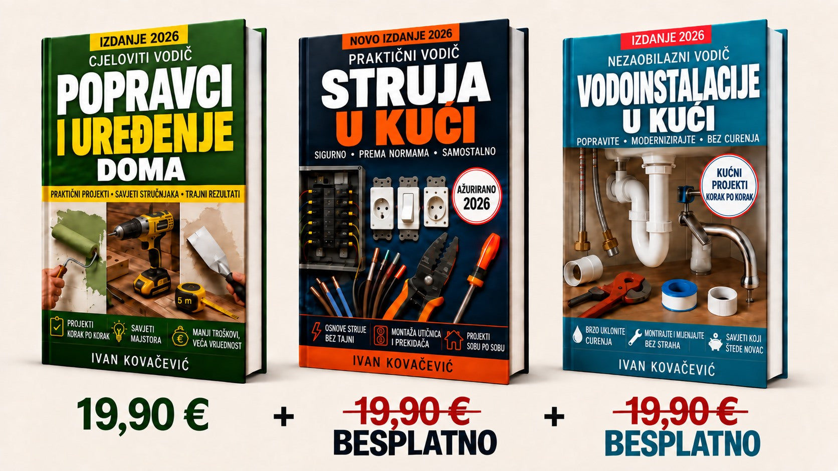 Platite 1, dobijte 3 – tri priručnika po cijeni jednoga