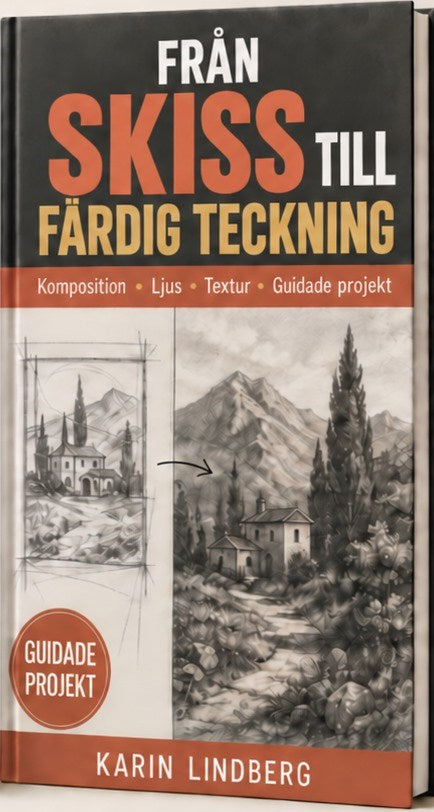 Från skiss till färdig teckning